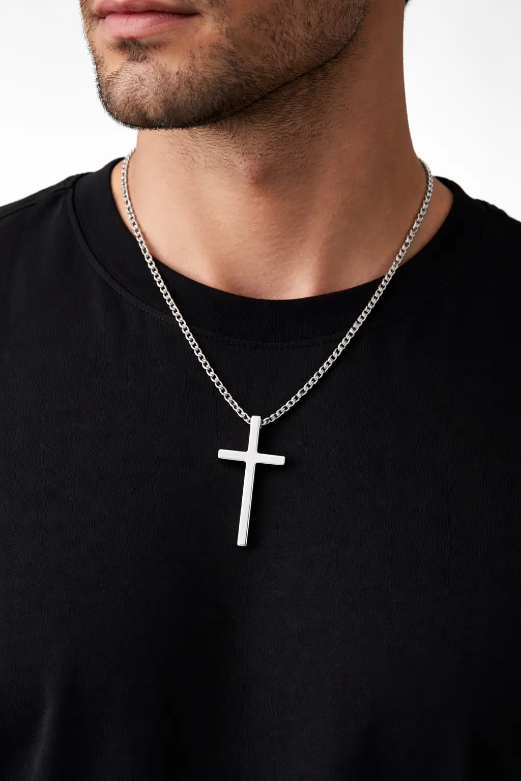 Collier Croix Dorée pour Homme – Pendentif Audacieux en Acier Inoxydable - SoulRing