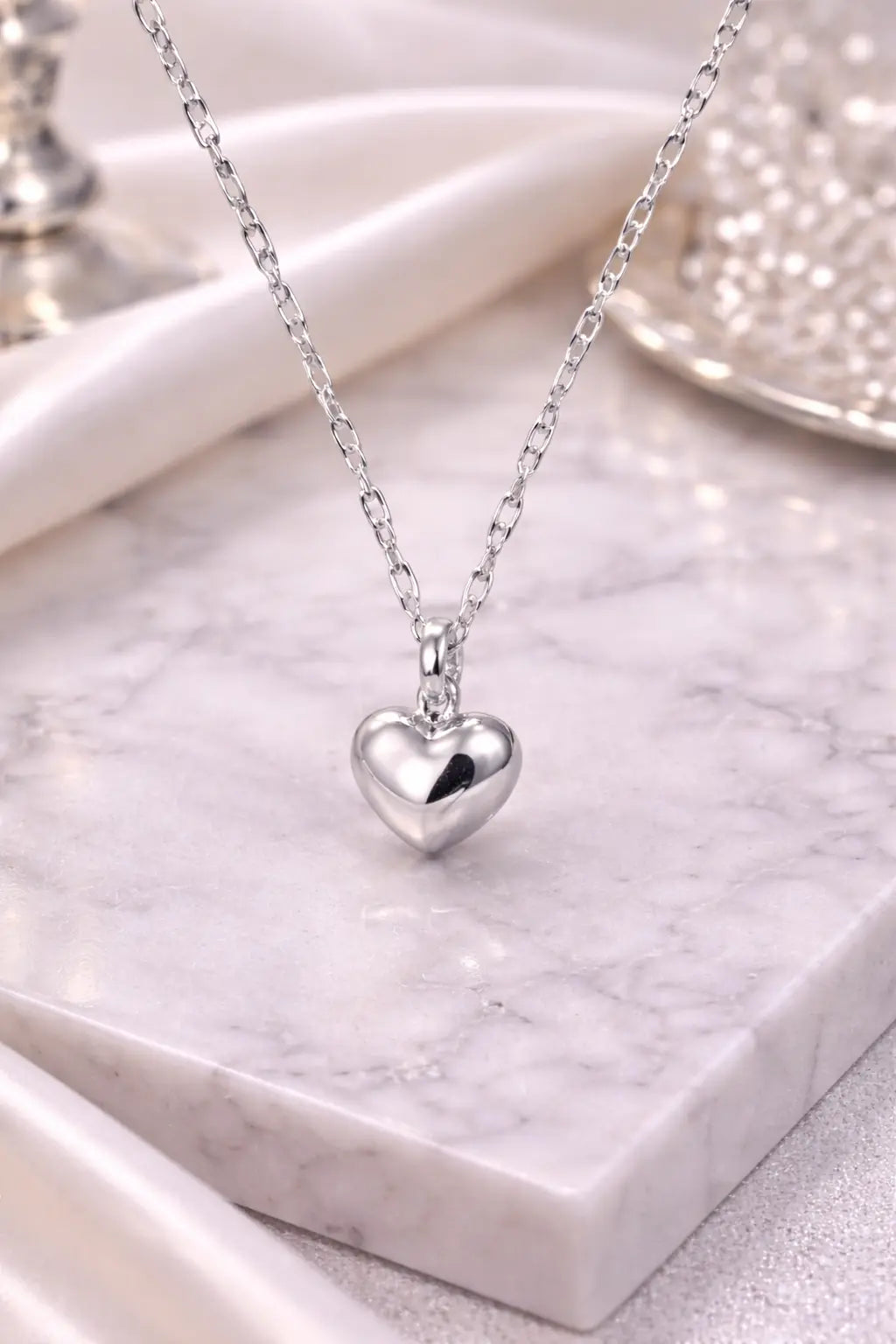 Collier Pendentif Cœur en Acier Inoxydable – Élégance Durable - SoulRing