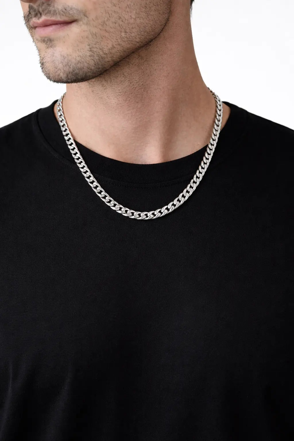 Collier Homme Acier Inoxydable – Chaîne Maille Curb Brillante et Résistante | Bijou Moderne et Durable - SoulRing