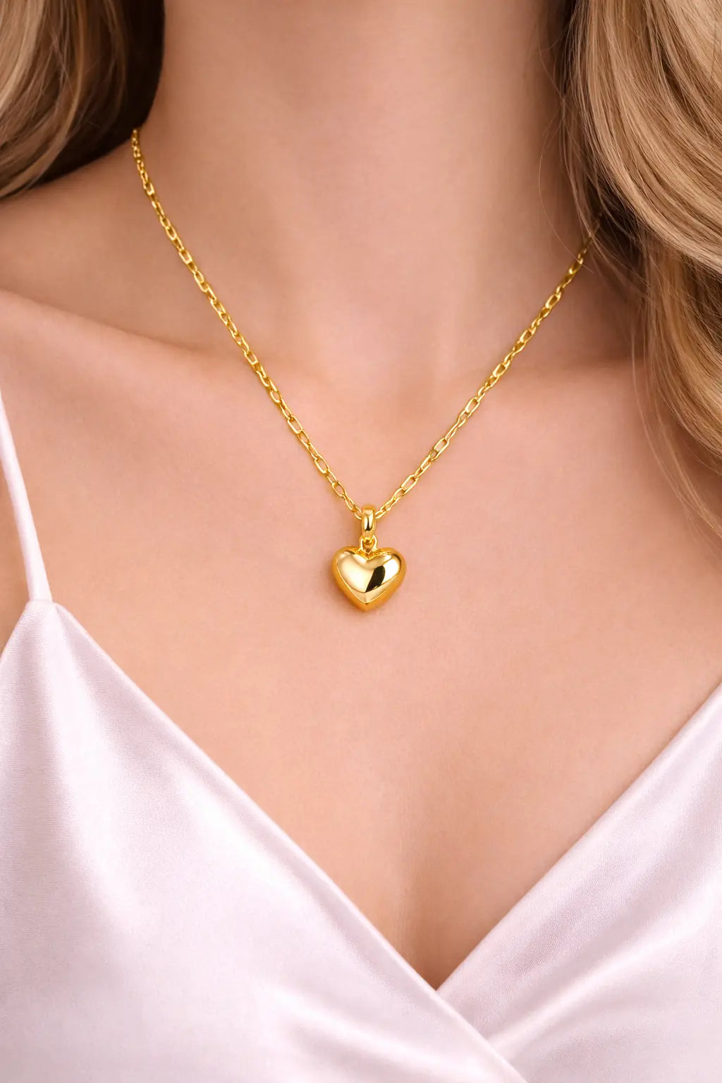 Collier Pendentif Cœur en Acier Inoxydable – Élégance Durable - SoulRing