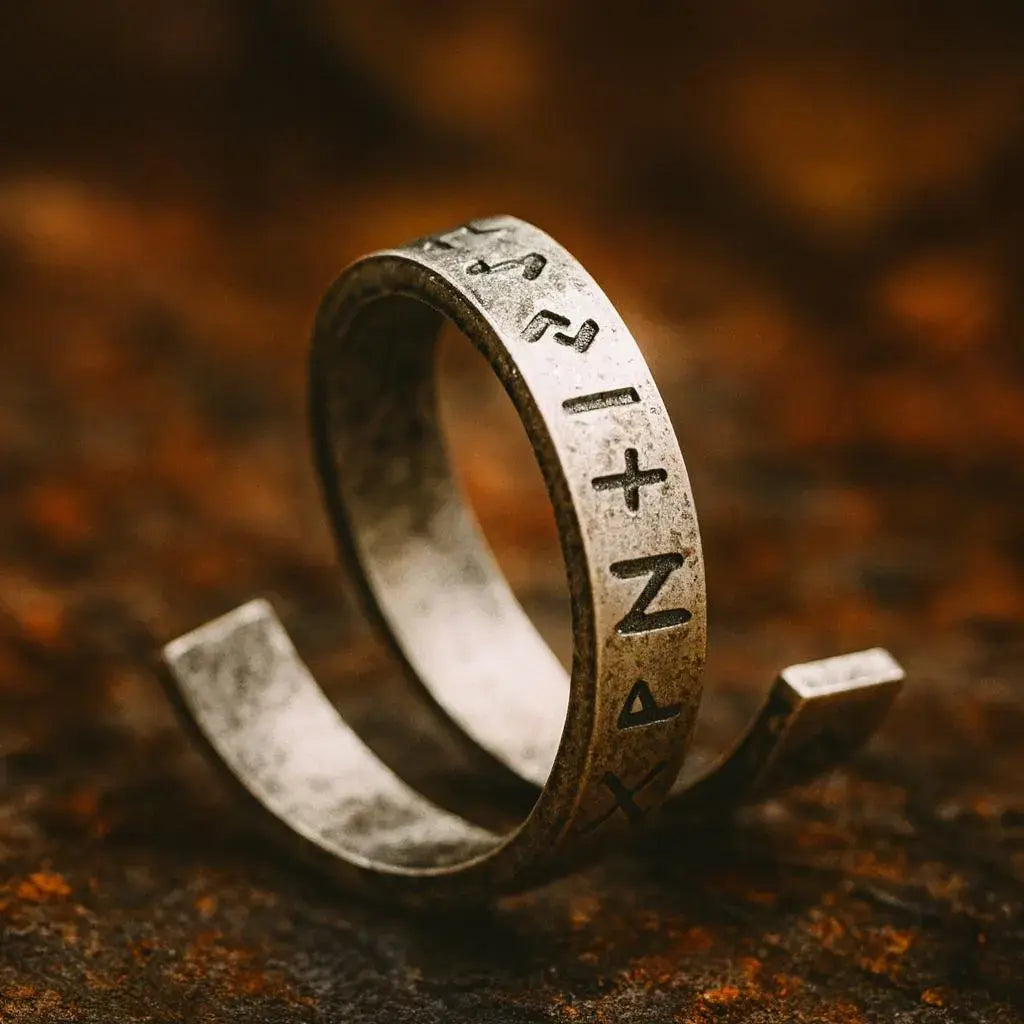 Bague viking, anneau païen nordique en argent - SoulRing