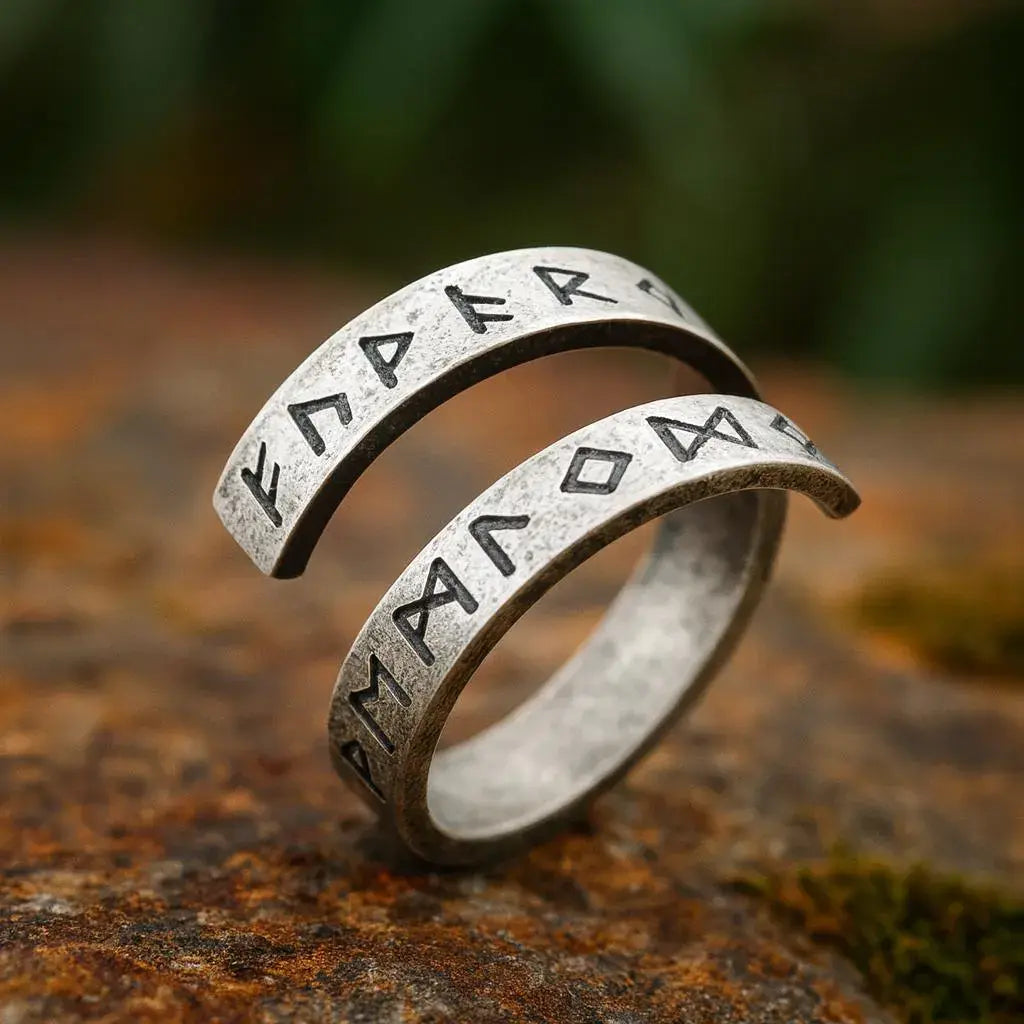 Bague viking, anneau païen nordique en argent - SoulRing