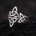 Bague viking pour homme – Bague triquetra en acier inoxydable - SoulRing